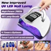 Nail Dryers 280W UV LED Nail Drying Lamp For Curing Nail Gel Polish 66LEDS Smart Nail Dryers With Motion Sensing UV Lamp for Manicure Salon 230407