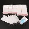 Jewelry Pouches 100pcs/pack Size 6x14cm/7x14cm/8x14cm/6x17.5cm White/Clear Self-Adhesive Plastic Storage Bag For Packaging Gift