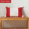 Oreiller rouge couverture noël en peluche taie d'oreiller couleur unie décoratif à la mode jeter pour canapé-lit maison