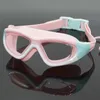 Goggles HD Swimming Goggles Children's Diving With Earplugs Anti Fog UV Protection Silicone Edging Lens Waterproof Glasses for Boys and Girls P230601