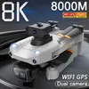 Дроны Новый G5Max Drone 8K 5G GPS Профессиональная HD аэрофотосъемка Двойная камера Всенаправленный квадрокоптер для предотвращения препятствий 8000M Q231108