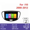 Car Video Dvd Player Radio Touch Screen Gps Navigation System 2 Din Android Stereo for HYUNDAI I10 2008-2012 DSP