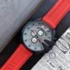 Wrist Watches for men 2023 mens Watches 52mm Big dial All dials work Quartz Watch High Quality Top Luxury Brand Chronograph Clock Fashion Diese Rubber Strap Type