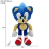 32 -см детские игрушки Hedgehog Super Sonic Plush Toy Big Head Среда Адамс Соник Кукол Подарки на день рождения