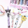 48 stks/partij Nieuwe Leuke Gel Pen Cartoon Kuromi Student Briefpapier Schrijven Pennen 0.5mm Zwart School Kid Examen Tool Kantoor pennen Kinderen Kerstcadeaus 2963