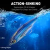 Baits lokt Kingdom Sunken Ship Pencil Fishing Aas 61G 150 mm 66 g 120 mm kunstmatig aas voor sleepkabels voor tonijn 230407