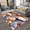 Baby Rugs Playmats Pebbles Footprint 3D Stone Beach Carpet Rug for Home Living Room Bedroom Sofa Doormat Decor Kid Play Area Rug Non-slip Floor Mat 231108