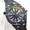 Super Factory Men's Watches 15703 42mm Automatisk mekanisk klocka Cal.3120 Movement 316L Sapphire Luminous Rubber Strap Luxury Diving armbandsur