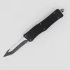 High Quality 7 Inch 616 Mini Automatic Tactical Knife 440C Black & Wire Drawing Snake Blade Zinc-aluminum Alloy Handle EDC Pocket Knives