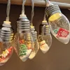 Strings Kerst LED Lichtslinger Kerstman Boomdecoratie Hanger Gekleurd