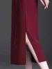 Kjolar som SU Högkvalitativ kvinnors kontor Work Pencil kjol midje karriärpaket höft svart röd sexig smal s-3xl storlek