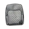 Lyxväskor Mens Plaid Rackpack Black Grey Plaid Computer Ryggsäck Stor kapacitet Blå tryckt ryggsäck Mens Travel Bag School Bags Womens Outdoor Casual Bags Totes