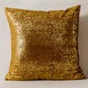 Kussen Bronzing Fine Powder -deeltjes bedekken 45x45 cm vaste kleur Geel groene decoratieve kussens thuiskantoorbank stoel kunstdecor