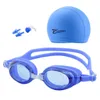 Gorro de natación antivaho gafas impermeables pendientes equipo de piscina hombres mujeres niños y adultos deportes gafas de buceo P230601 bueno