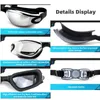 Goggles для взрослых плавательных костюмов HD Антипробютные плавательные очки Установите водонепроницаемые силиконовые зажимные затычки для ушных затычков для плавания плавательные очки Set P230408