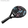 Tennis Rackets Adult Professional Full Carbon Beach Tennis Racket Soft EVA Face Raqueta With Bag Unisex Equipment Padel Racket Q231109