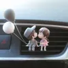 Decorations Car Air outlet clip Decoration Cute Cartoon Couples Action Figure Balloon Ornament Auto Interior Dashboard Accessories Girl Gift AA230407