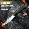 SWISS TECH Fixed Blade Knife Survival with Sheath Strong Single Edge Great for Hiking Camping Outdoor Activities