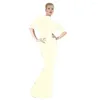 Freizeitkleider 23 Farben Langes PVC-Kleid Zurück Reißverschluss Bodenlang Party Club Leistung Vestido Sexy Frauen Bodycon Wetlook Plus Size