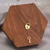 Trendy Fine Heart Lock Key Pendenti indipendenti Collane Catene di moda Girocollo per regali di gioielli da donna