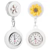 Pocket Watches 2 PCS Watch Clip Fob Nurses Table Metal Women Digital Quartz