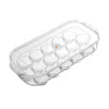 Storage Bottles 16grids Egg Box Refrigerator Fresh-Keeping Container With Lid Transparent Racks Kitchen Fridge Eggs Organizer