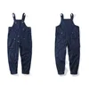 Men's Pants Men's One-Piece Work Loose Straight Wide Leg Suspenders Retro Casual Spring And Autumn Back