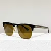 2023 Nieuwe luxe designer G-familiedoos Mode zakelijke zonnebril heren UV-bestendige bril kan worden gecombineerd met bijziendheid frame dames gg0382