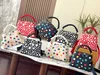 Womens YK Capucines BB Handbags Designer di lusso Rainbow Dots Borsa a tracolla Moda Artisti giapponesi Borsa a tracolla Borsa in pelle con stampa a pois dipinta 3D