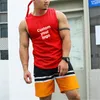 Erkek tank üstleri logonuzu özelleştirin kolsuz fitness t-shirt moda erkek kas antrenmanı antrenman fit en iyi erkek sporları