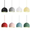 Lampes Nordic Modern Fashion Macaron E27 Lampe pour Designer Creative Restaurant Bar Chambre Suspension AC 110V 220V AA230407