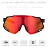 Outdoor Eyewear COMAXSUN Professional Polarized 5 Len Cycling Glasses MTB Road Bike Sport Mirror Sunglasses Riding Eyewear UV400 Bicycle Goggles 231108