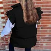 Gilets pour femmes Femmes Gilet Coréen Chic Été Casual Volant Lâche Noir Sans Manches Gilet Veste Printemps Solide Tendance Dames Vêtements 2023