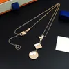 Mode Vrouwen Luxe Designer Ketting Choker Ketting 18K Vergulde Rose Vergulde Rvs Bloem Brief Hanger Statement Sieraden