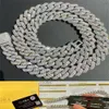 Super September Factory Price Iced Out Chains Silver S925 14mm Vvs Moissanite Chain Necklace and Men