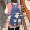 Zaini Zaino per ragazze delle scuole superiori giapponesi Borse da scuola per ragazze adolescenti Multi tasche Nuovo zaino Kawaii Donna Harajuku Carino MochilaL231108