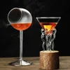 Wijnglazen Creatieve Kogelvis Octopus Zwaan Vogel Cocktailglas Transparante bekerglas met rietje Wijnsapbeker voor feestbar Nachtclub 231107