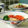 Bowls Kitchen Supplies Ramen Bowl Ceramic Tableware Household Utensils For Dinner Set Porcelain Noodle Soup Bar