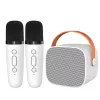 K12 Mini microfono audio portatile integrato Canto domestico Famiglia Karaoke Altoparlante portatile esterno wireless BT con microfoni