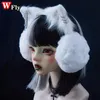 Ear Muffs Y2K Gothic Lolita Women Girls Furry Cat ear Warm Earmuffs female Winter Warmer Lovely Ear Cover Foldable Headband Accessories 231107