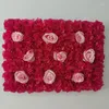 Flores decorativas Paredes de flores artificiales para decoración navideña Paneles de rosas Planta colgante 40x60 CM Floral