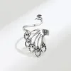 Anillos de boda coreano abierto ajustable pavo real dedo para mujeres anillo joyería regalo del día de San Valentín