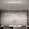 Lustres LED dans les restaurants atmosphère minimaliste lumières tables à manger modernes comptoirs de bar décoratif personnalisé