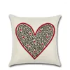 Pillow SBB S Lovers Series Red Lips Love Printed Cover Geometric Decorative Sofa Throw Car Home Decor Case