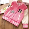 Jas 5-14 Jaar Herfst Meisjes Baseball Jas Warm Houden Mode Tiener Sweatshirt Lente Sport Meisjes Bovenkleding Kinderkleding 231108