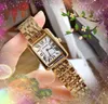 Crime Premium Women Roman Watches Movimiento de cuarzo Silver Rose Gold Vestido Lady Tank Square Acero inoxidable Comercio de lujo Pulsera Mira Montre de Luxe Regalos