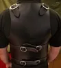Men's Vests Vintage Medieval Steampunk Chest Guard Viking Warrior Knight Costume Larp Breastplate Gear Armor Vest