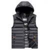 Men's Vests Men Winter Outwear Casual Thick Warm Windproof Sleeveless Vest Jacket WaistCoat Autumn Outfits Sport Pockets