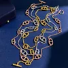 2023 New Design Brand Heart 60cm Long necklace sweater chain Necklace copper Accessories Zircon For Women Jewelry gift silver color