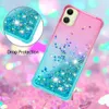 Bling flytande två-ton kvicksand flytande fodral flytande gradient glitter gnistrande mjuk tpu täckning chocksäker för google pixel 9 8 pro 8a 7a moto g 5g play power 2024 rent